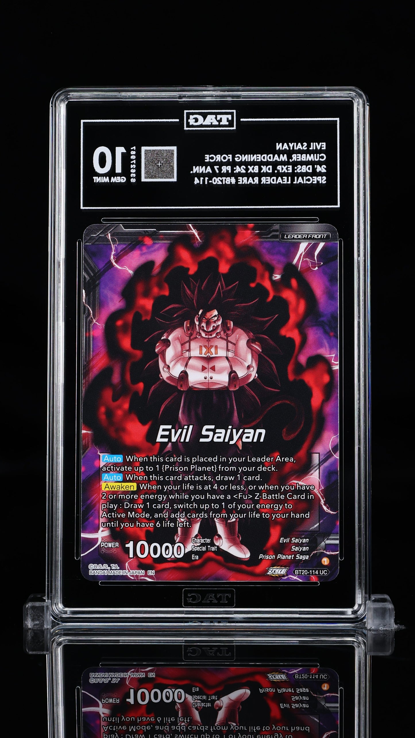 TAG 10 GEM MINT Cumber, Maddening Force SLR BT20-114