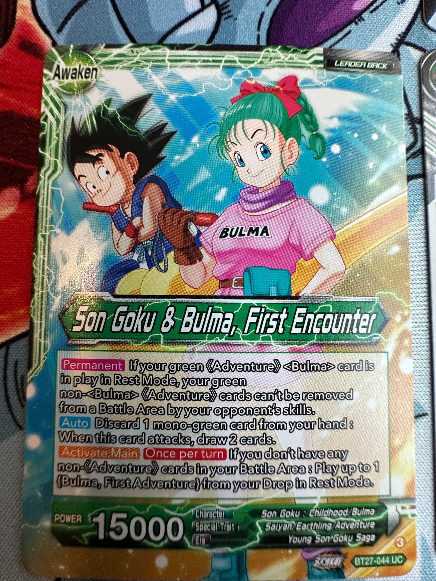 Son Goku & Bulma, First Encounter Deck Core C/UC/R BT27 History of Z