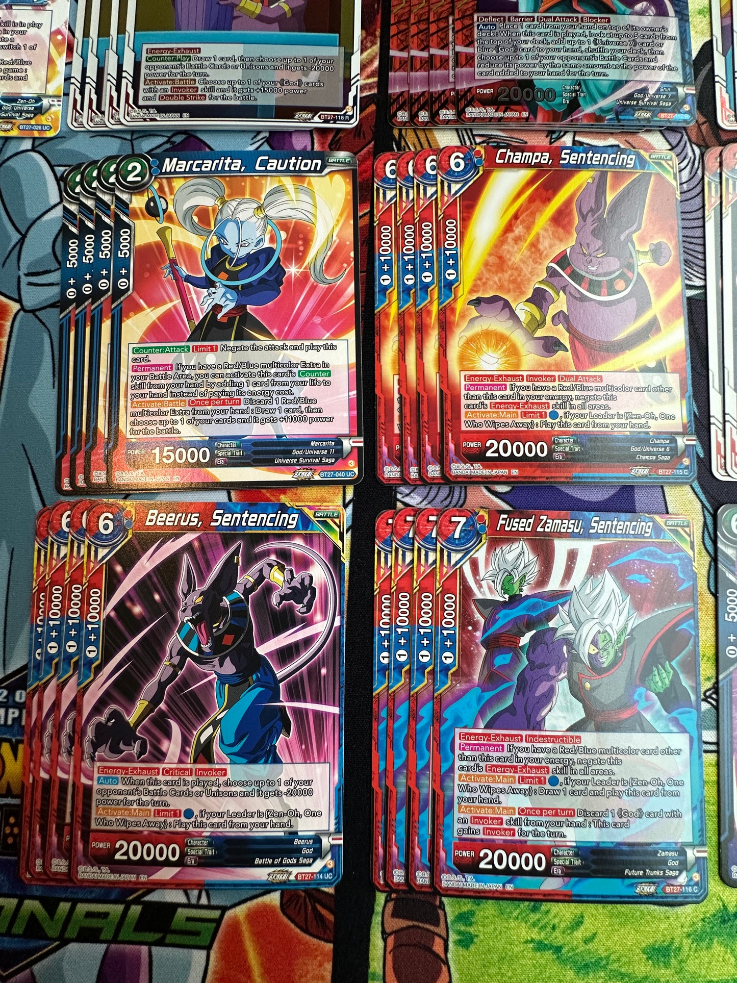 Zen-Oh, One Who Wipes Away Deck Core C/UC/R BT27 History of Z