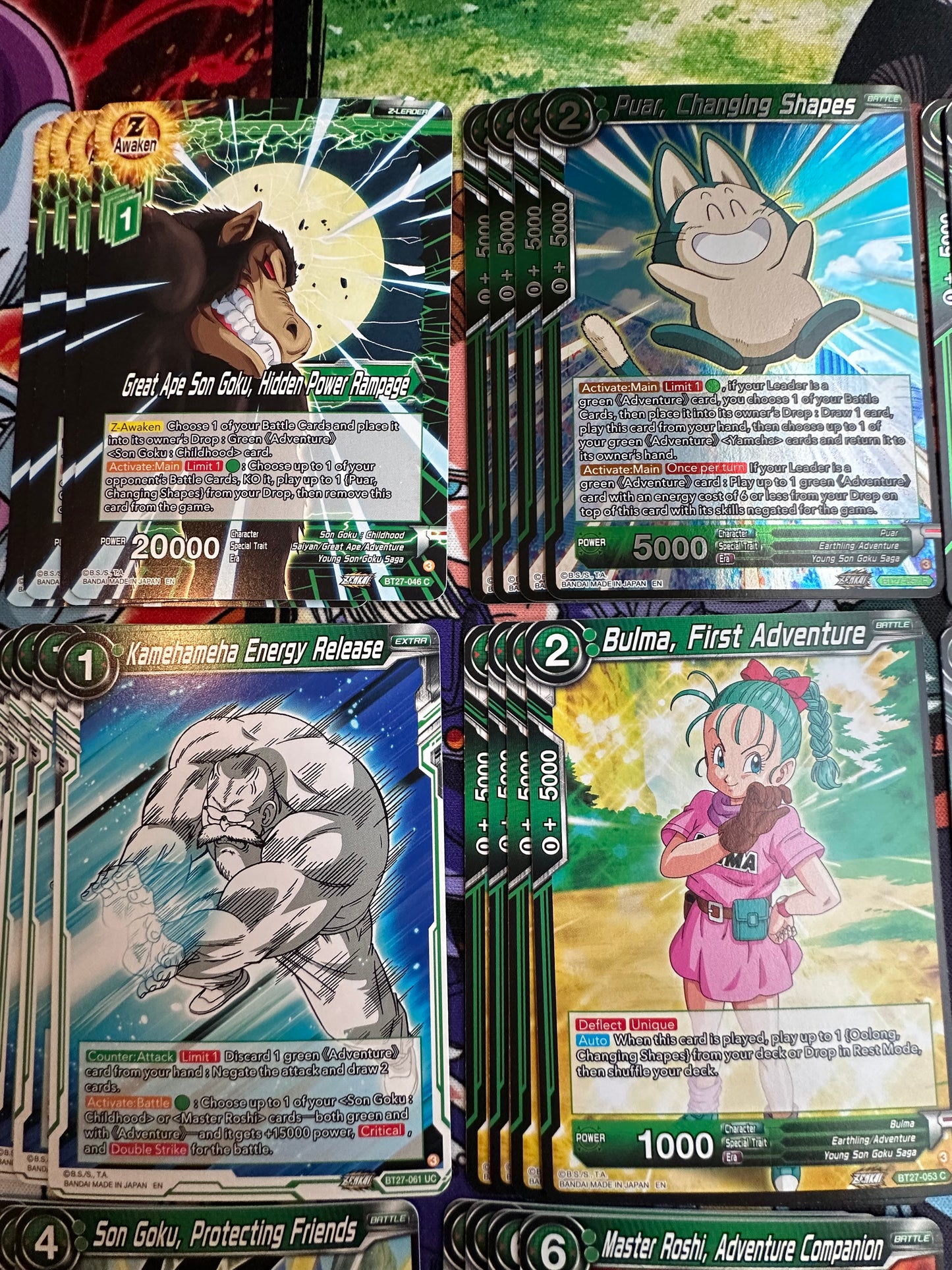 Son Goku & Bulma, First Encounter Deck Core C/UC/R BT27 History of Z