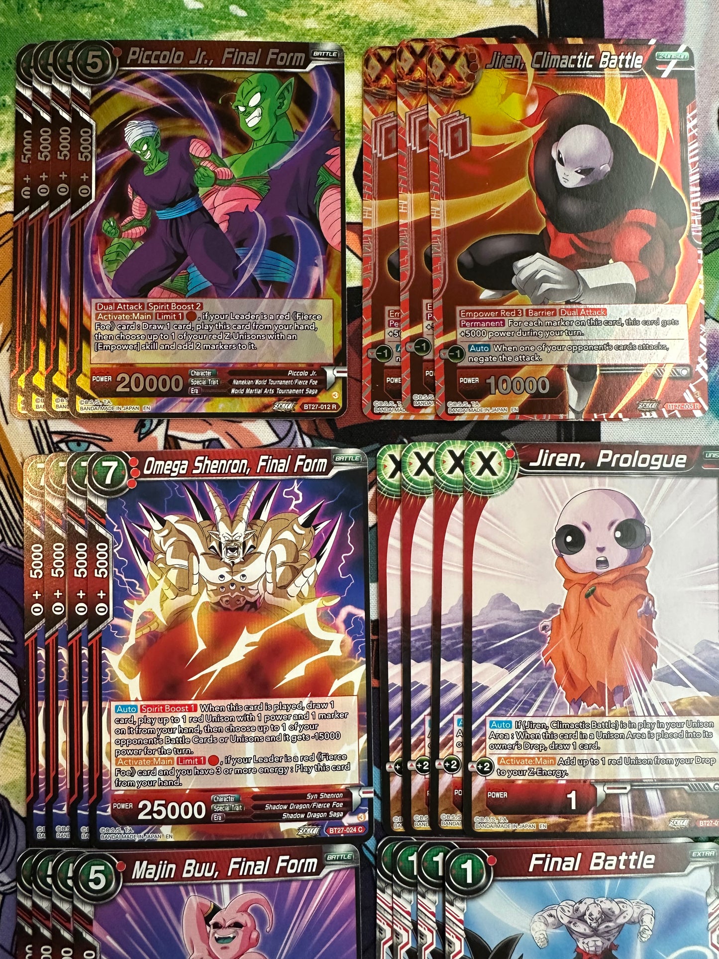 Jiren, Warrior Standing Up for Justice Deck Core C/UC/R BT27 History of Z