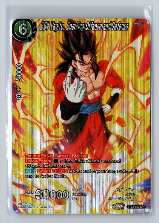 SS4 Vegito, Sparking Offense and Defense (SPR) - Beyond Generations BT24-122