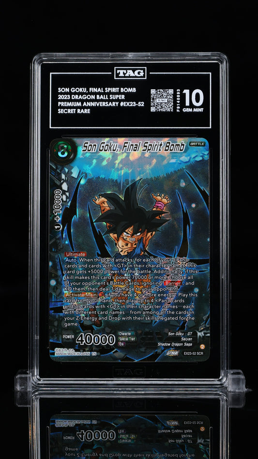 Son Goku, Final Spirit Bomb SCR EX23-52 TAG 10 GEM MINT