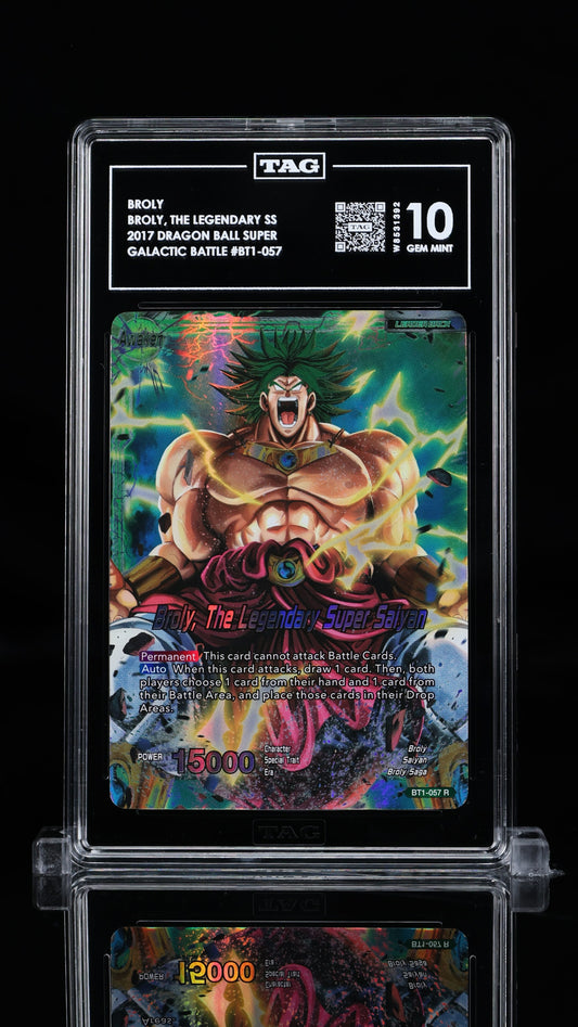 Broly, The Legendary Super Saiyan BT1-057 TAG 10 GEM MINT