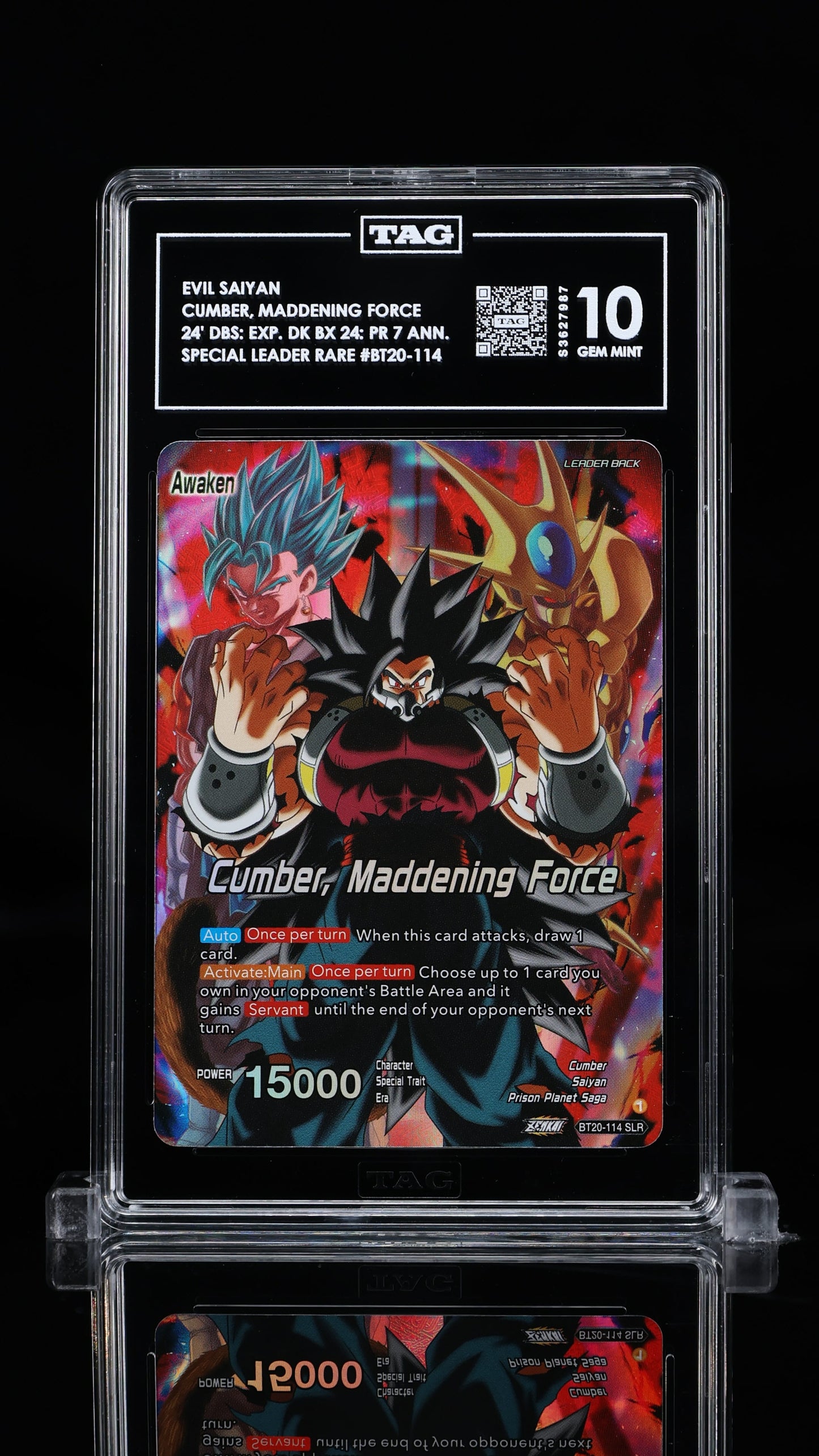 TAG 10 GEM MINT Cumber, Maddening Force SLR BT20-114