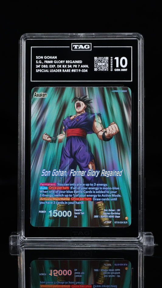 TAG 10 GEM MINT Son Gohan, Former Glory Regained SLR BT19-034