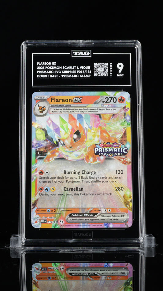 TAG 9 MINT Flareon ex Stamped 014/131